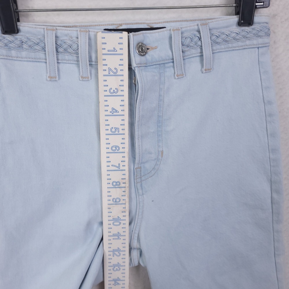 Veronica Beard Jeans Womens 27 Light Wash Grant Wide Leg High Rise Made USA - Picture 6 of 14